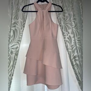 BCBGMaxAzria Pink Asymmetrical Dress
